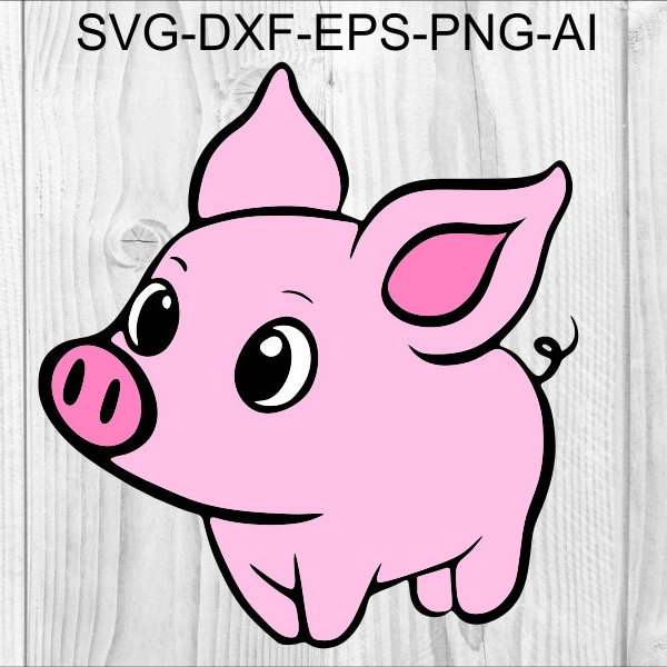 Pig Svg Baby Pig Svg Animal Svg Cute Pig Svg Farm Animal Svg Pig Png Baby Farm Animal Svg Cute Animal Svg Files Digital Download