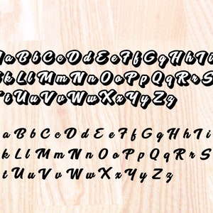 Alphabet SVG 1 Fonts Cutfile, Calligraphy Font Svg, Handwritten Script ...