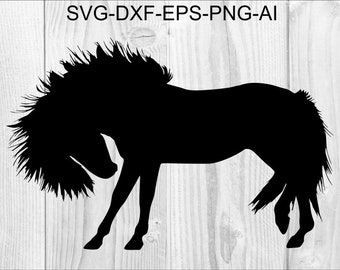 Horse SVG #8 horse Clipart, horse Cut Files For Silhouette, Files for Cricut, horse Vector, Svg, Dxf, Png, Eps, Ai Design