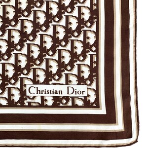 Vintage Scarf Christian Dior Monogram Silk Scarf Classic Shawl ...
