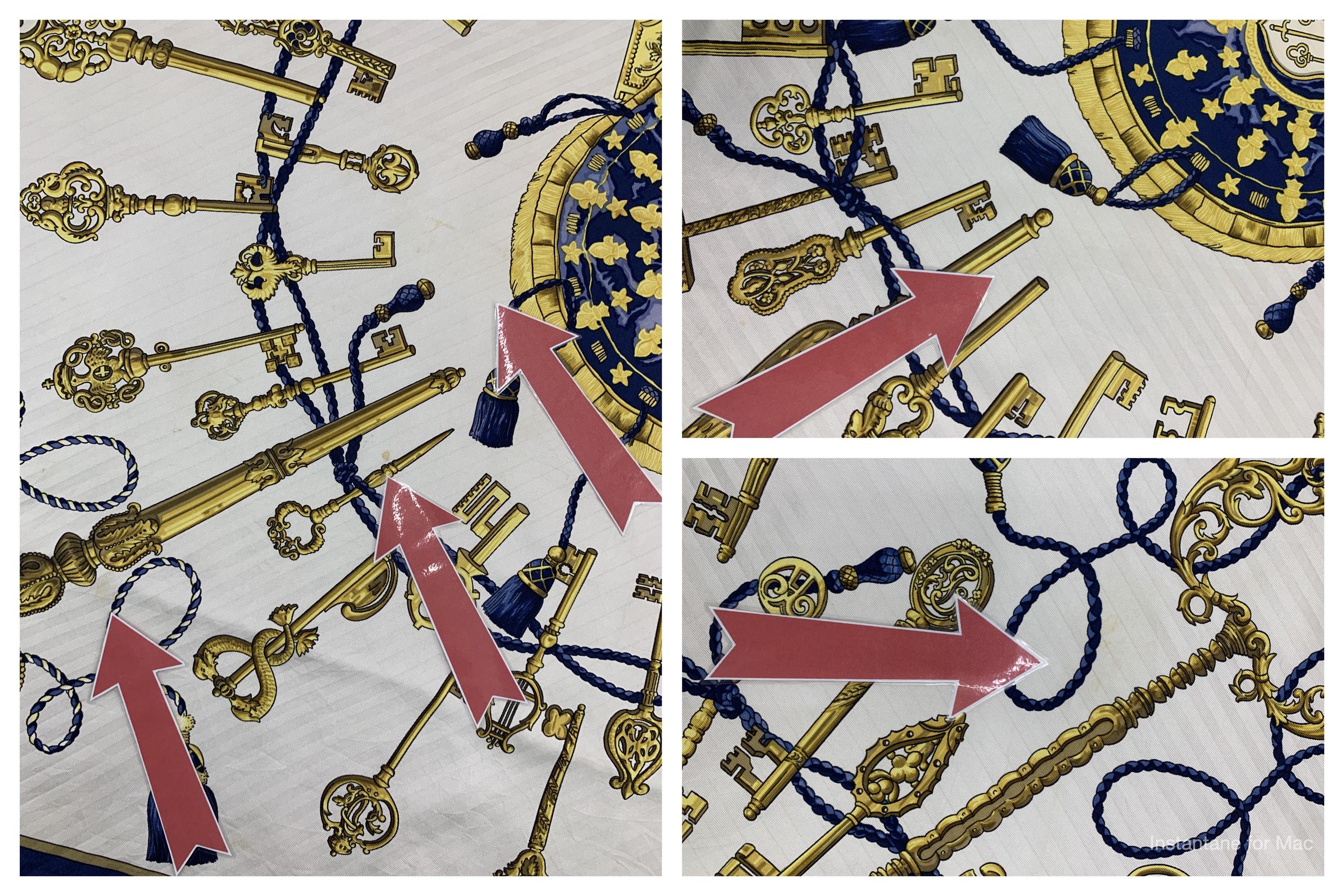 高品質 Vintage Hermes Hermes Les Cles the Key Design by Cathy 小物