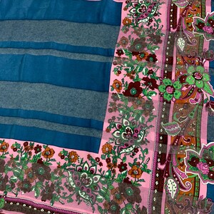 GRAND FOULARD/CARRÉ/SHAWL☆ FOULARD en soie 100% XXL ☆64g