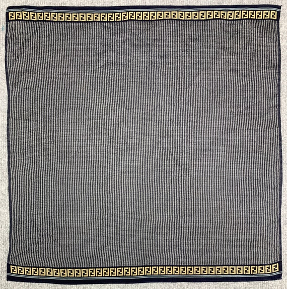 Vintage Scarf Fendi Handkerchief Pocket Square Vi… - image 3