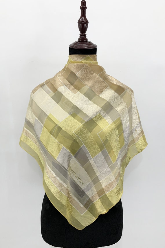 Vintage Shawl Givenchy Silk Scarf Vintage Scarf G… - image 1