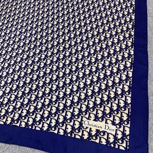Vintage Christian Dior Monogram Silk Scarf Vintage Scarf Christian Dior ...