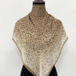 Vintage Scarf Givenchy Silk Scarf Vintage Shawl Givenchy Square Scarf Accessories Neckwear Vintage Givenchy Scarves Leopard Neck Scarf Wear