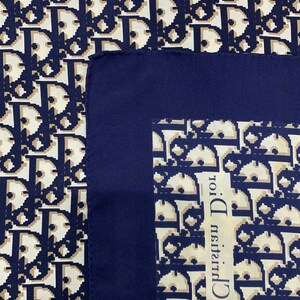 Vintage Christian Dior Monogram Silk Scarf Vintage Scarf Christian Dior ...