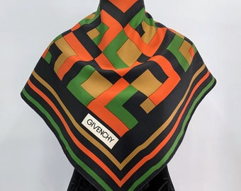 Vintage Shawl Givenchy Silk Scarf Vintage Scarf Givenchy Square Scarves Accessories Neckwear Givenchy Scarf Multicolor Foulard Summer Wear