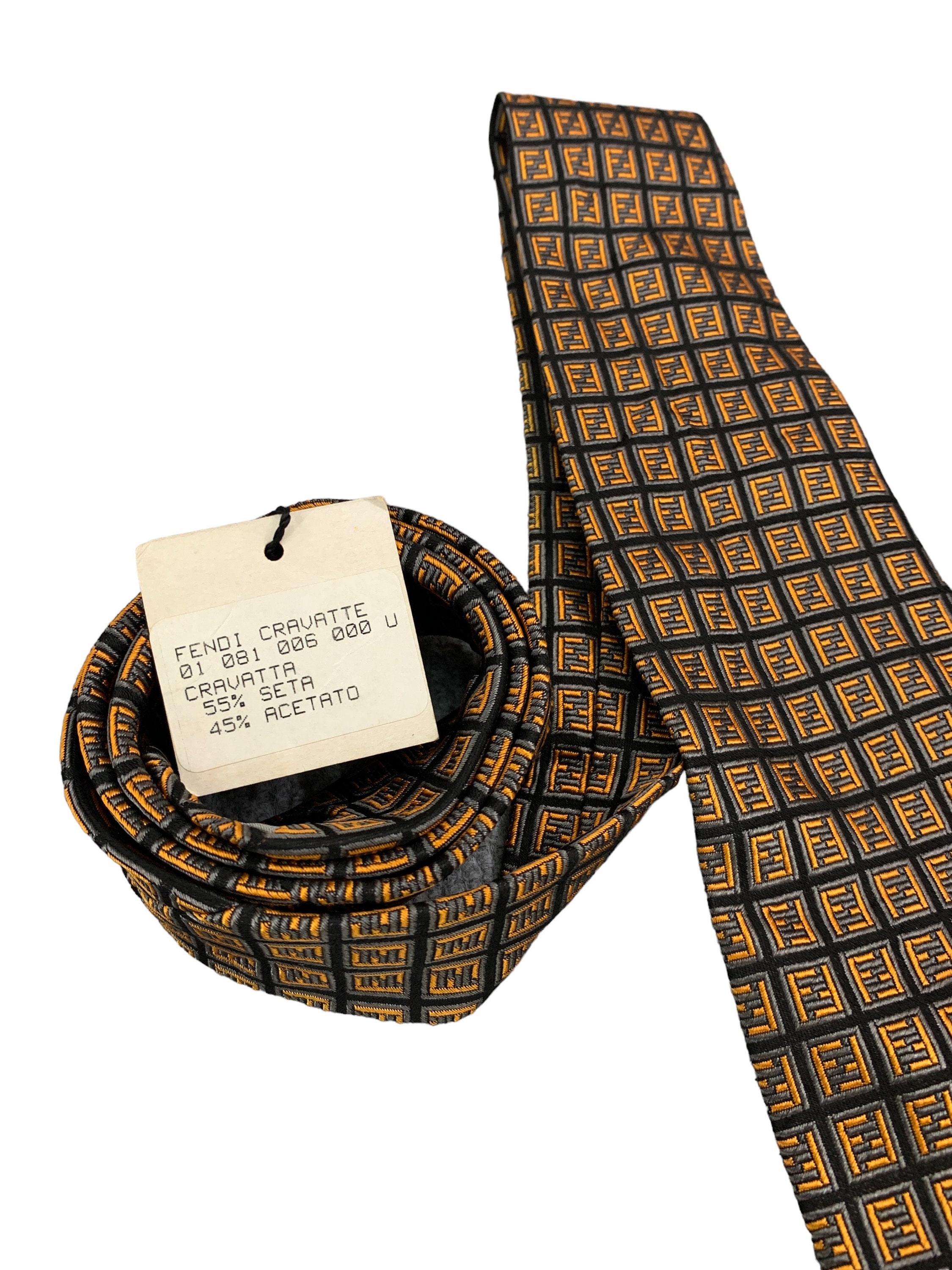 Fendi monogram tie hot sale