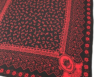 Vintage Scarf Yuki Torii Silk Scarf Japanese Scarves Shawl