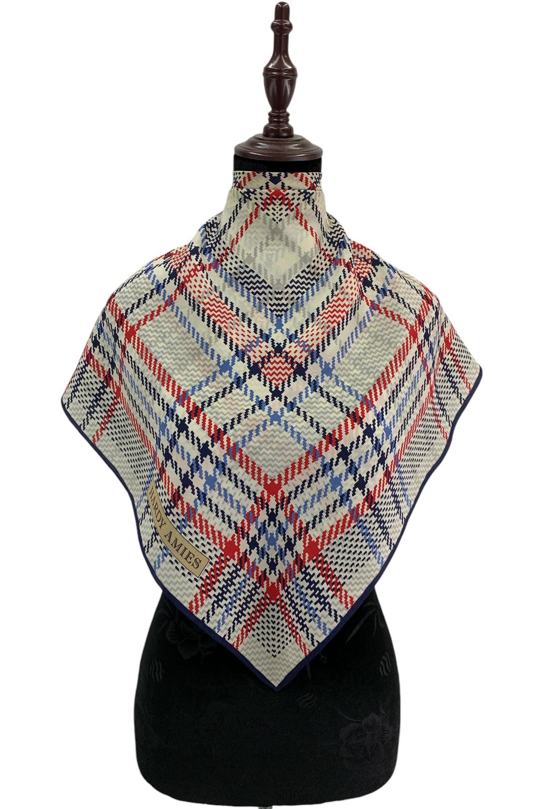 NEUF TRÈS Beau Foulard/Carré☆foulard en soie 100% 88cm/88cm, Rouge Et Gris EUR 65,00 - FR