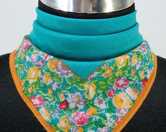 Vintage Scarf Kenzo Handkerchief Pocket Square Vintage Kenzo Neckerchief Square Scarves Accessories Neckwear Bandana Kenzo Scarf Flowers