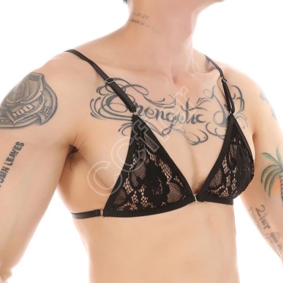 Black Bra for Men, Lingerie for Sissy Boy -  Ireland