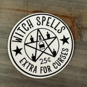 Waterdichte sticker heksspreuk