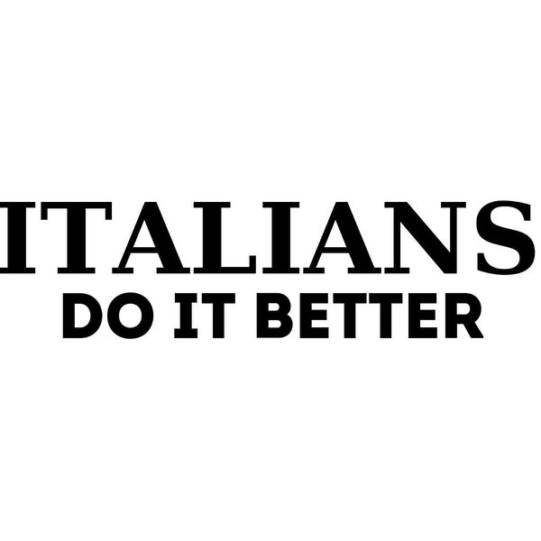 Italians do it better design