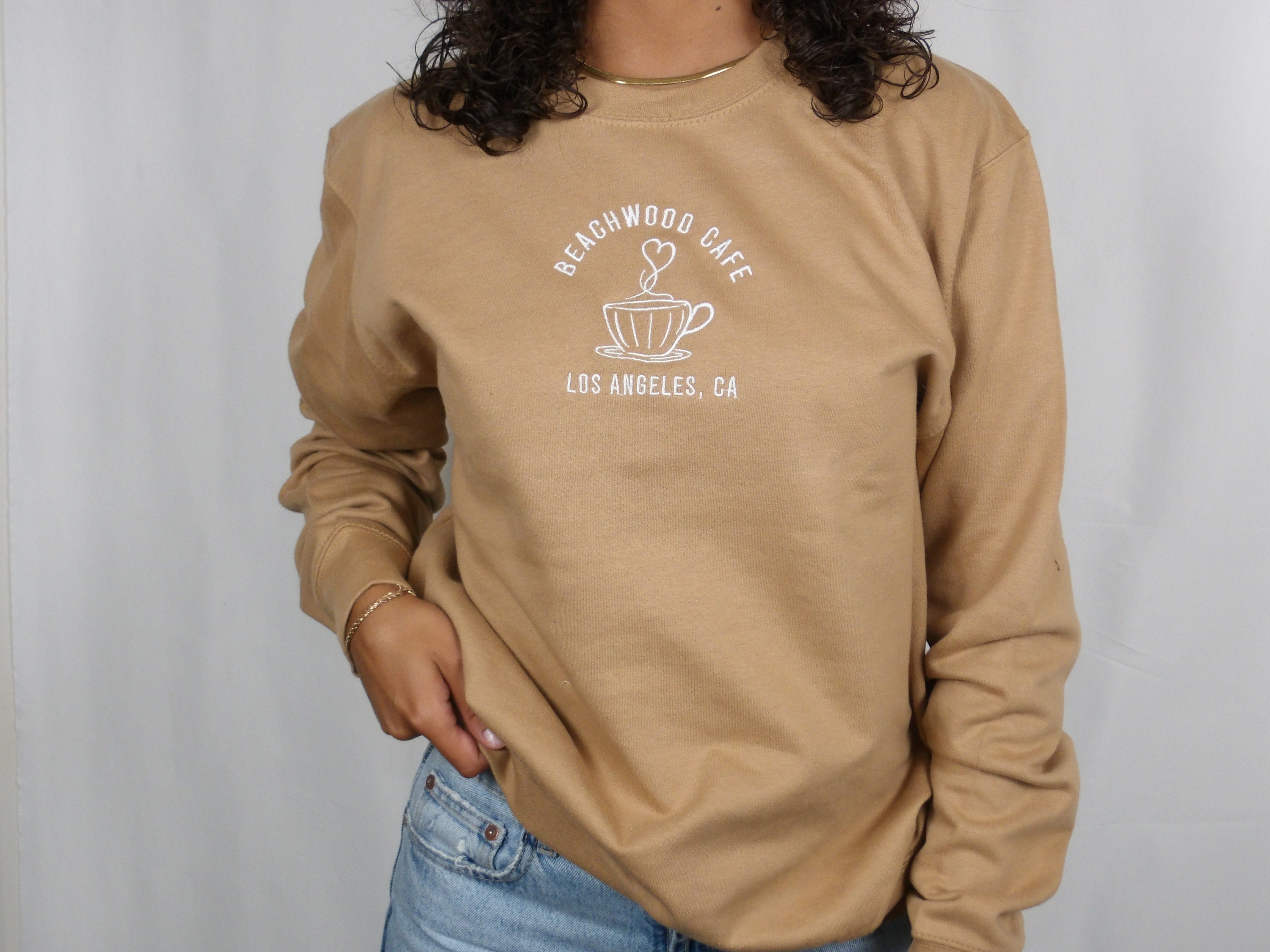 Beachwood Cafe LA Sweatshirt Embroidered Sweatshirt Cafe - Etsy Canada