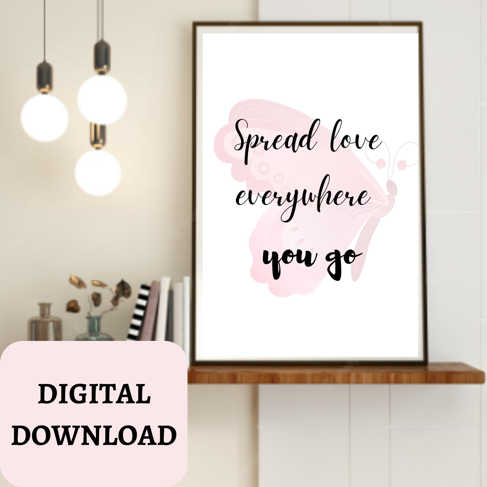 Inspirational Quote - Spread love everywhere you go | Art Board Print