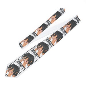 Anime-Themed Necktie, Quirky Necktie for Casual Wear, Unique Gift for Anime Lovers, Fun Tie for Events, Stylish Accessory for Men