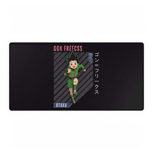 Otaku Themed Desk Mat for Gamers, Gaming Office Decor, Anime Desk Accessories, Mouse Pad Alternative, Game Room Gift