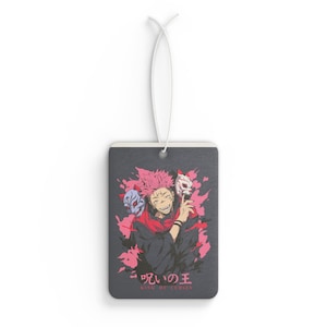 Anime Car Air Freshener, Air Freshener for Car Lovers, Jujutsu Kaisen Air Freshener, Unique Car Fragrance, Gift for Fans