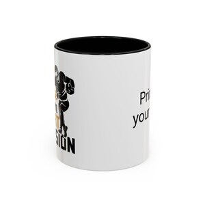 Customizable Accent Coffee Mug - Personalized Gift for Coffee Lovers, Unique Mugs for Birthdays, Office, Home Decor, Fun Quotes