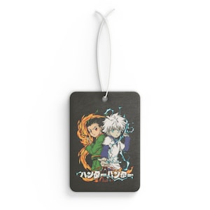 Anime-Inspired Car Air Freshener with Hunter x Hunter Design, Scented Car Accessory, Gift for Fans, Aromatic Decor