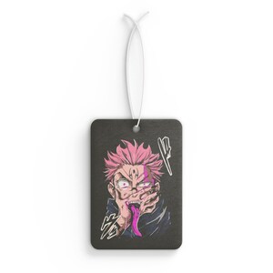 Anime Character Car Air Freshener | Unique Fragrance Tag, Jujutsu Kaisen Gift, Car Accessories, Home Odor Eliminator
