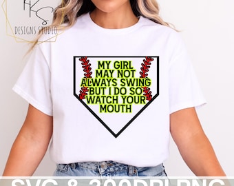 Funny Softball Mom Shirt Design - Softball svg png - Digital Download