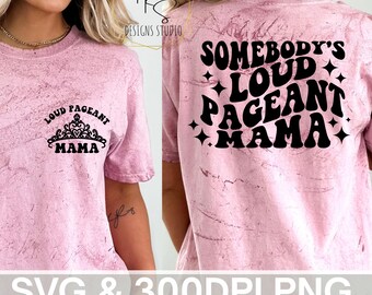 Maglietta SVG PNG con scritta "Concorso Mamma" - File di maglietta divertente per mamme - Download digitale