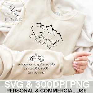 Spirit Guide Me SVG PNG - Archivos de camisetas cristianas - Descarga digital