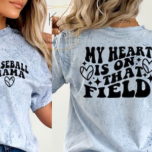 My Heart Is On That Field SVG, My Heart Is On That Field PNG, Baseball Mama PNG, Baseball Mama svg, Trendy Wavy Design, Instant Download