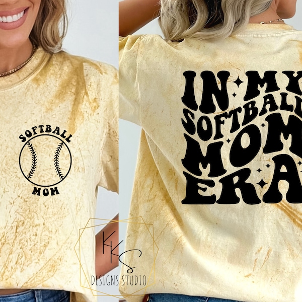 In My Softball Mom Era png svg, Softball Mom File, Instant Download