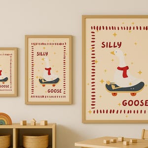 Silly Goose poster digital download