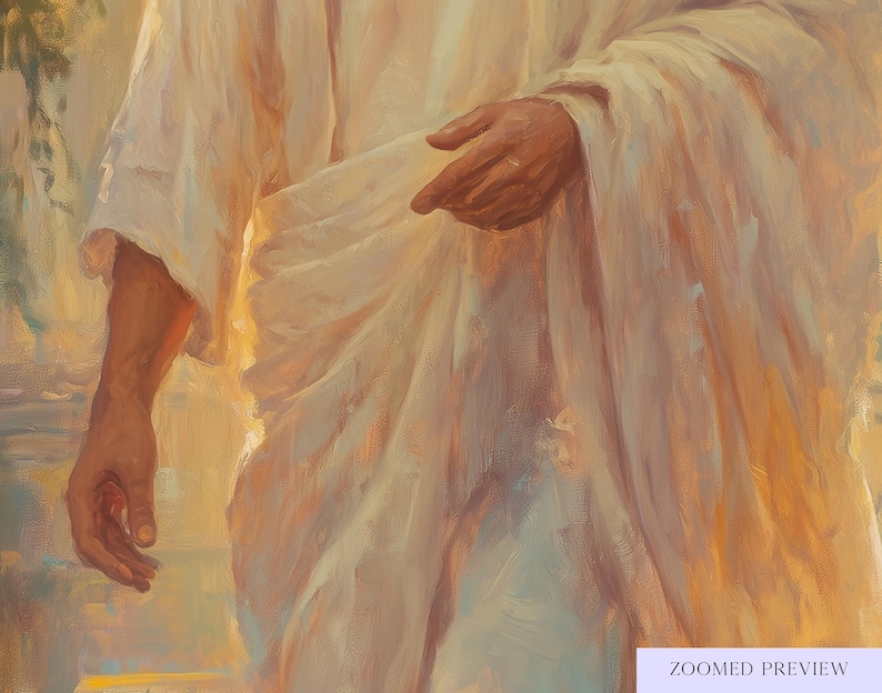 Jesus Kristus-målning | Kristen väggkonst | LDS-porträtt av Kristus | Utskrivbar bibelkonst | Digital nedladdning av Jesus bild 5