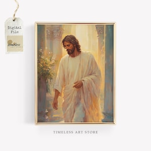 Jesus Christ Portrait: Christian Watercolor Painting (Digital Download)