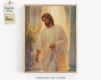 イエス・キリストの肖像画 微笑むイエス・キリストの肖像画 - LDS アート | キリスト教