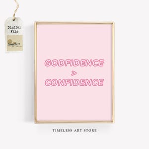 Girls Nursery Decor | Christian Room Decor | Pink Nursery Wall Art | Soft Girl Artwork | Coquette Wall Art | Girls Bedroom Art