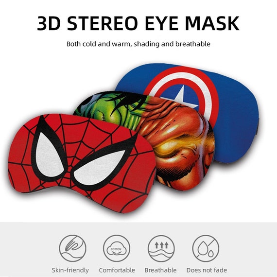Personalized Eye Mask Spider Man Sleep Masks Cover Superhero Etsy