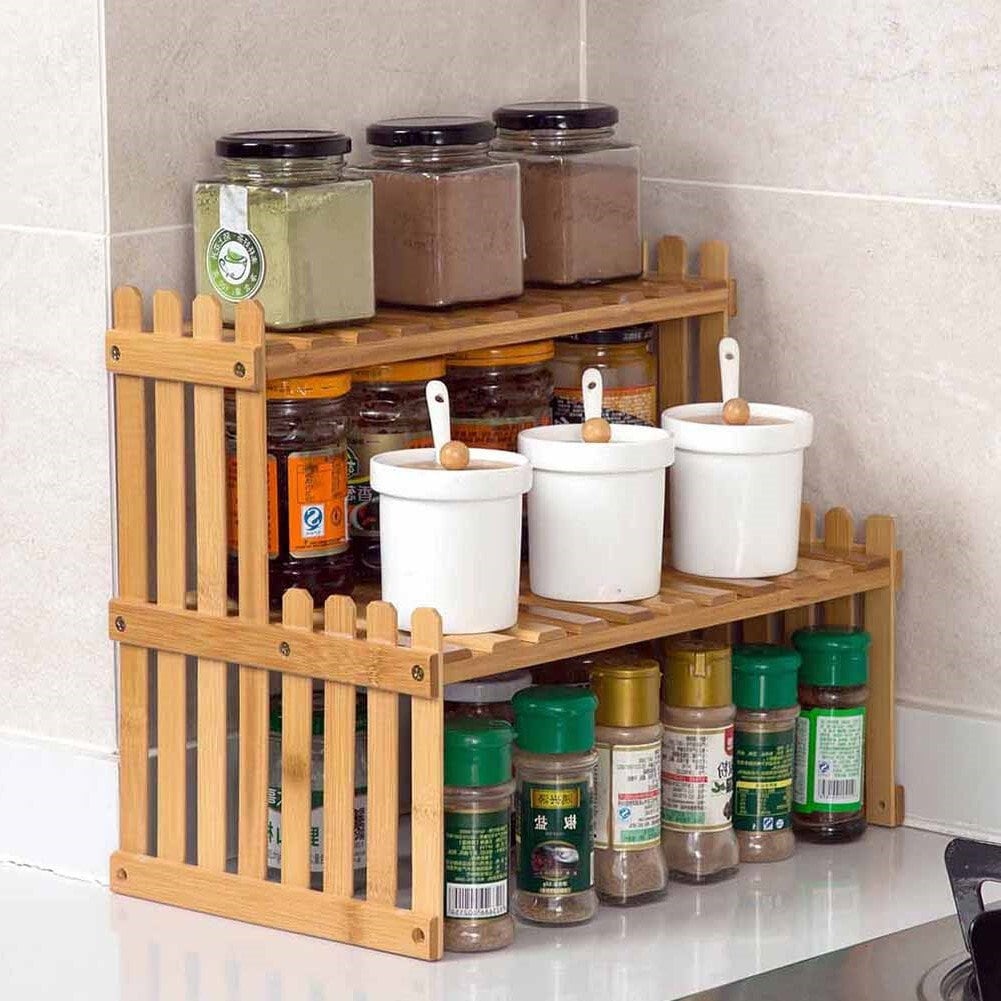 Chef's Spice Rack w/ 24 Glass Jars - in Sapele/Mahogany by Sterling  Woodcrafts