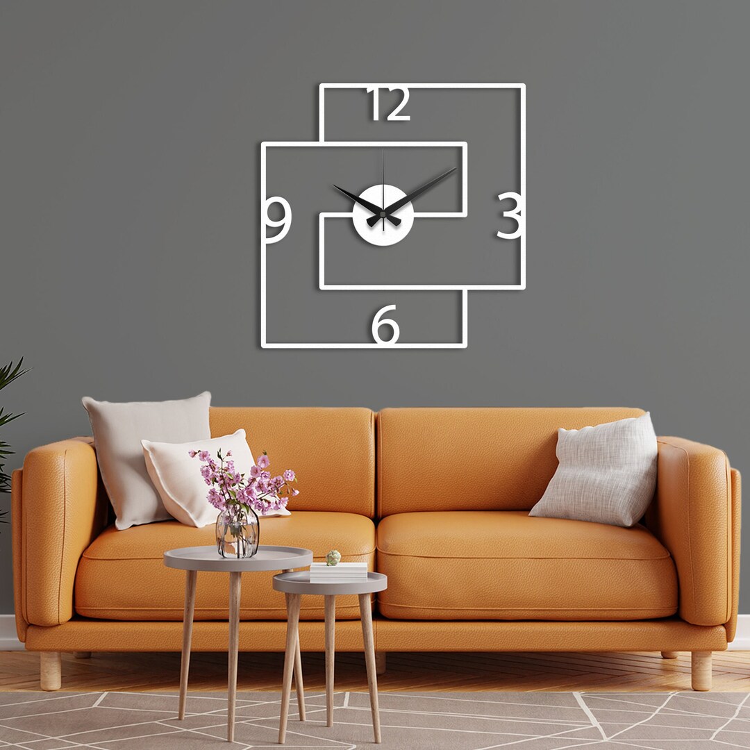 Unique Modern Square Wall Clock 39 Extra Large Wall Etsy Australia