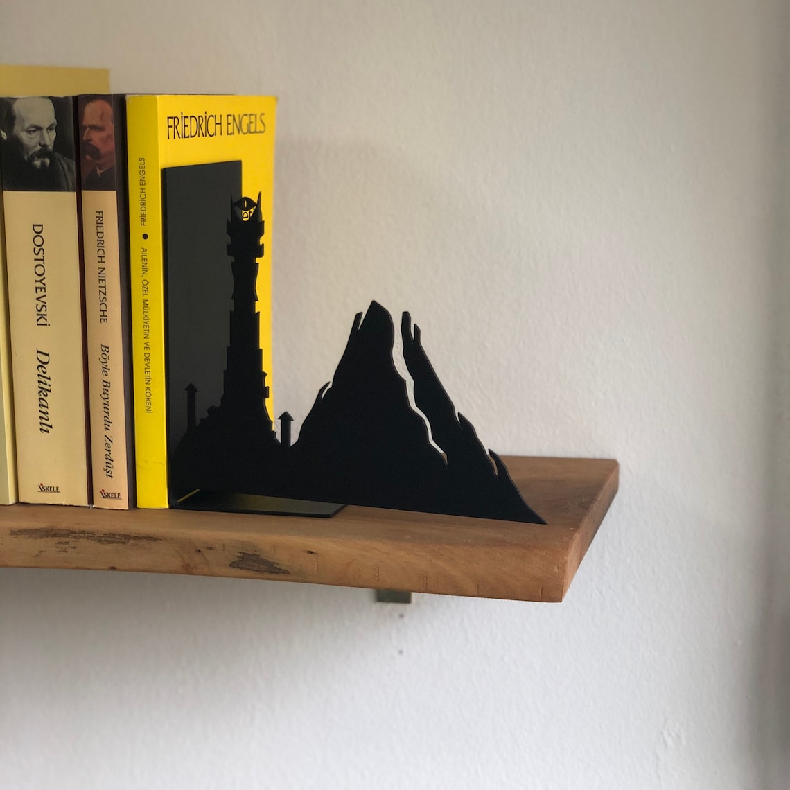 Lotr Metal Bookends Gift for Lotr Lovers Mordor Bookends Etsy