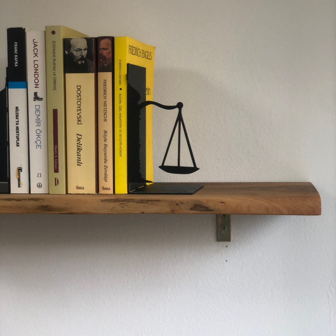 Scale of Justice Metal Bookends Gift for Booklovers Book Etsy