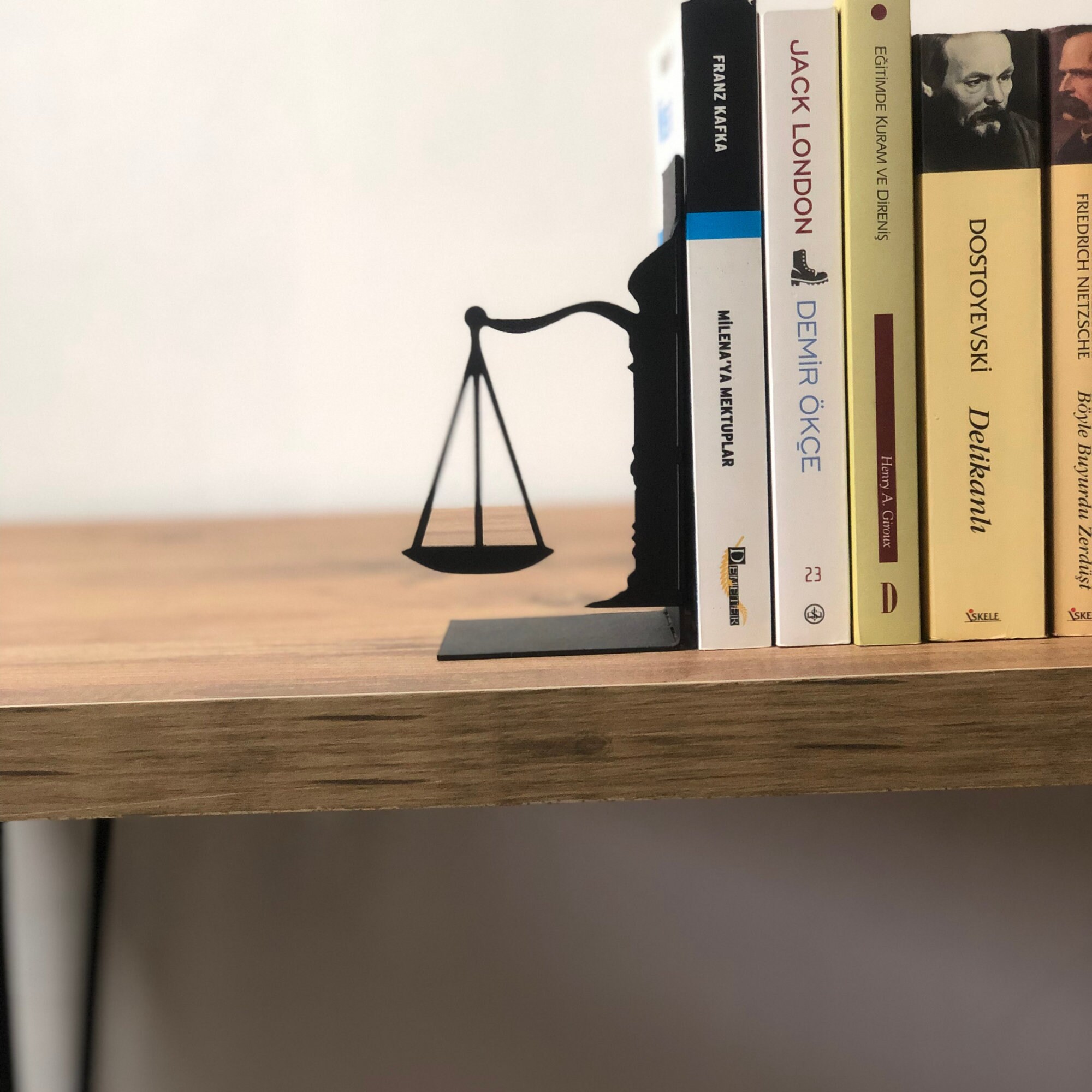 Scale of Justice Metal Bookends Gift for Booklovers Book Etsy