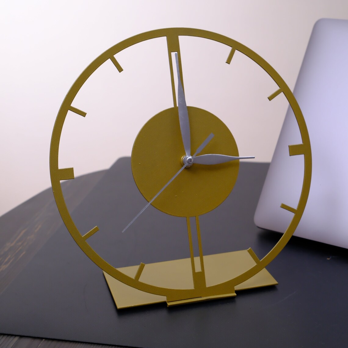 Minimalist Circle Desk Clock Office Decors Women Desk Etsy