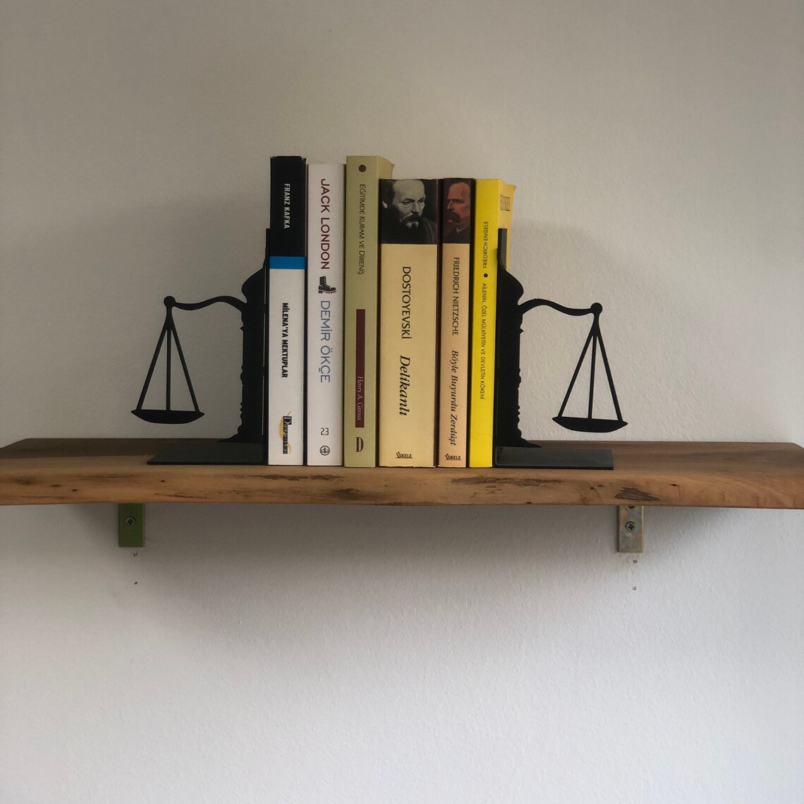 Scale of Justice Metal Bookends Gift for Booklovers Book Etsy