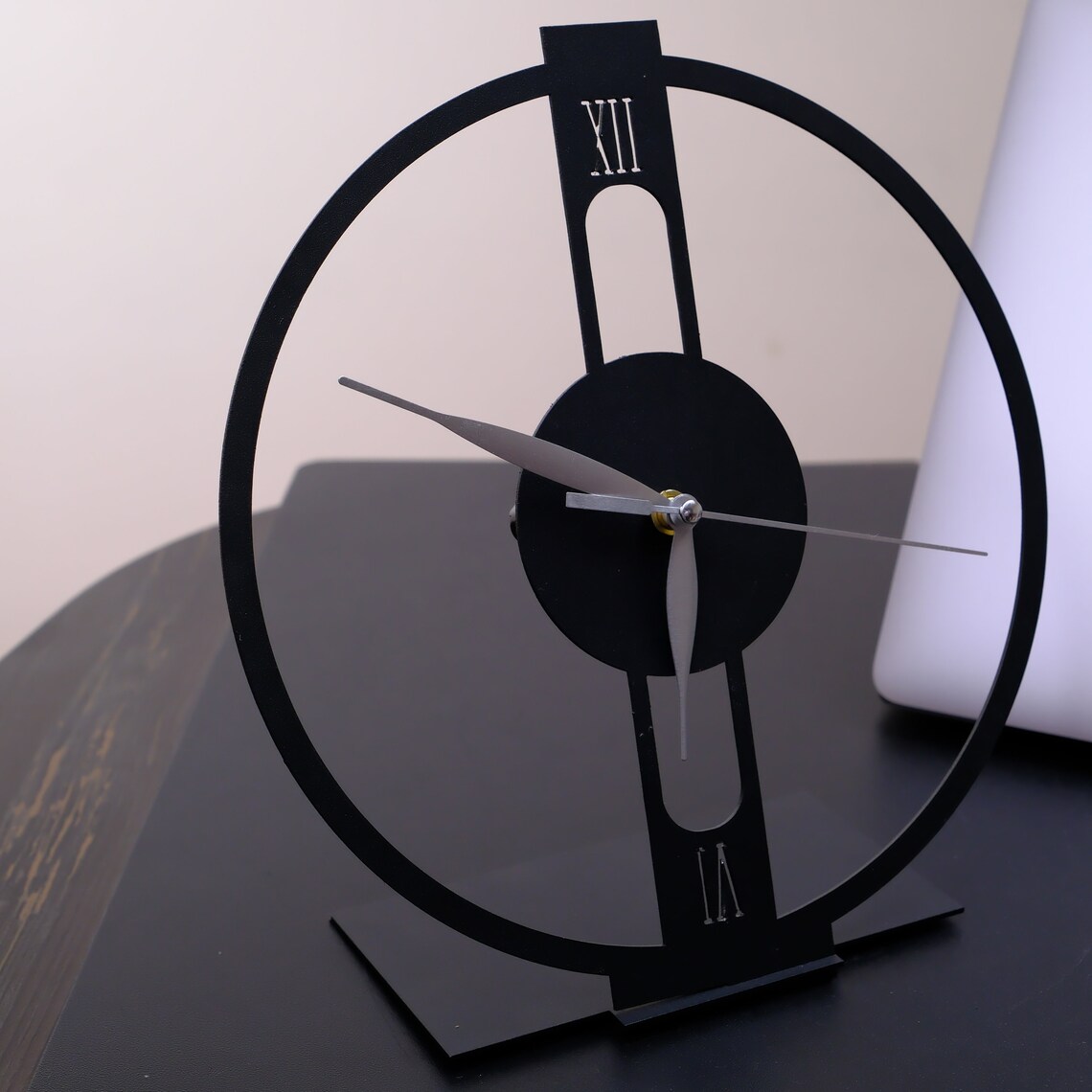 Modern Office Desk Clock Office Decors Men Desk Tabletop Etsy