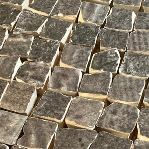 Ceramic mosaic stones with breaking edge for crafting and decorating