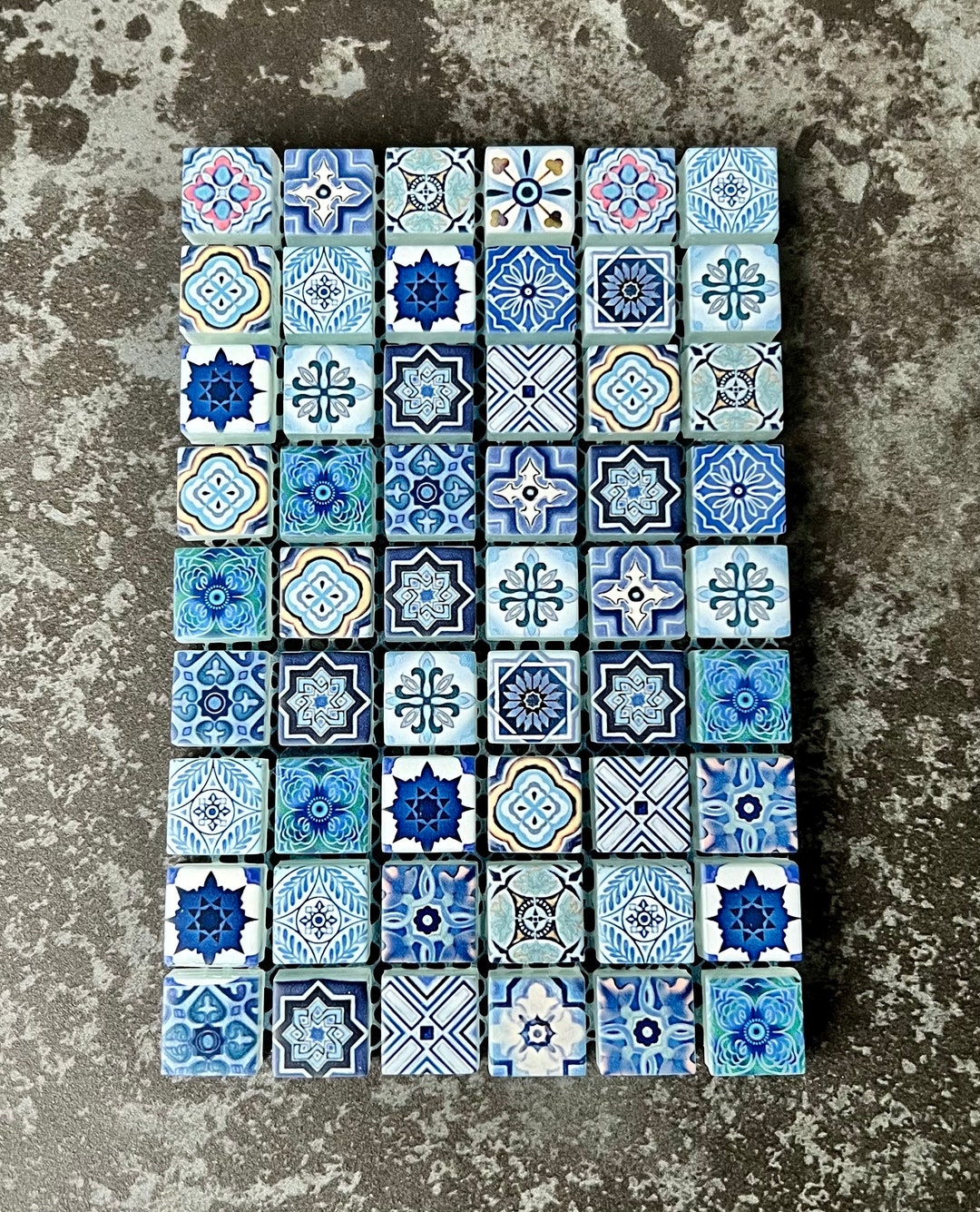 Glass Mosaic Tiles Pattern Mix in Retro Style #MO33 - Etsy