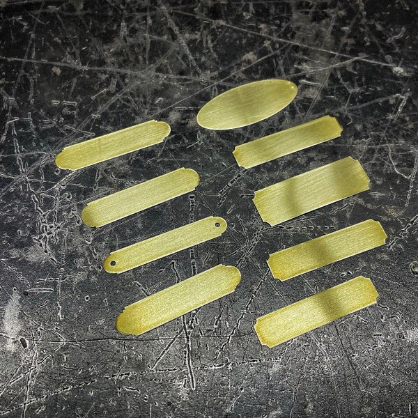 Polished Brass Saddle Plate Etsy