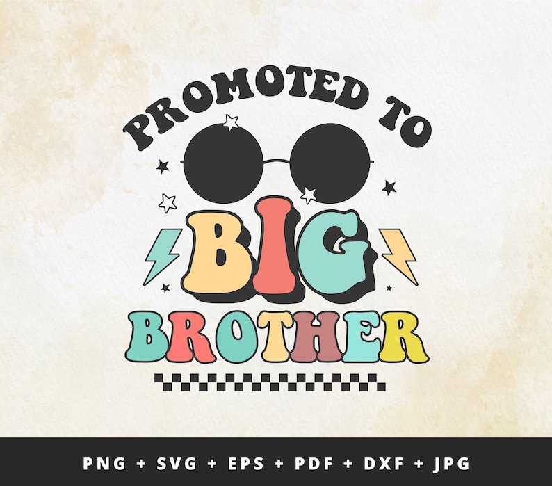 Promoted to Big Brother Svg Png, Baby Announcement SVG, Big Brother est 2023 svg, Established svg, Big Brother Est 2024 svg Printable image 1